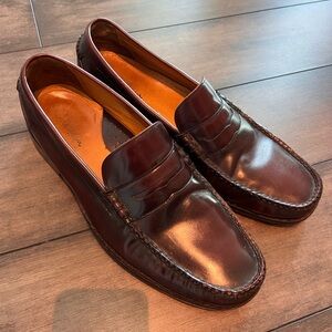 Cole Haan Classic Men's Burgundy Dark Brown Penny Loafers Size 11.5
